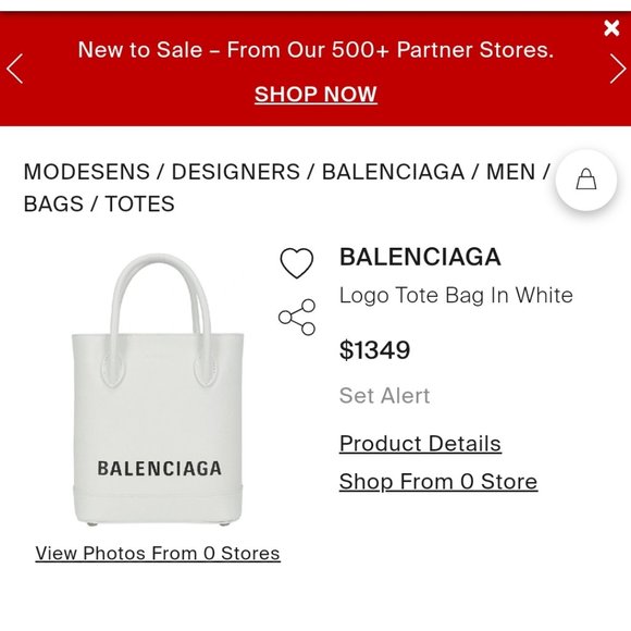 Balenciaga white Logo bag - Picture 4 of 4